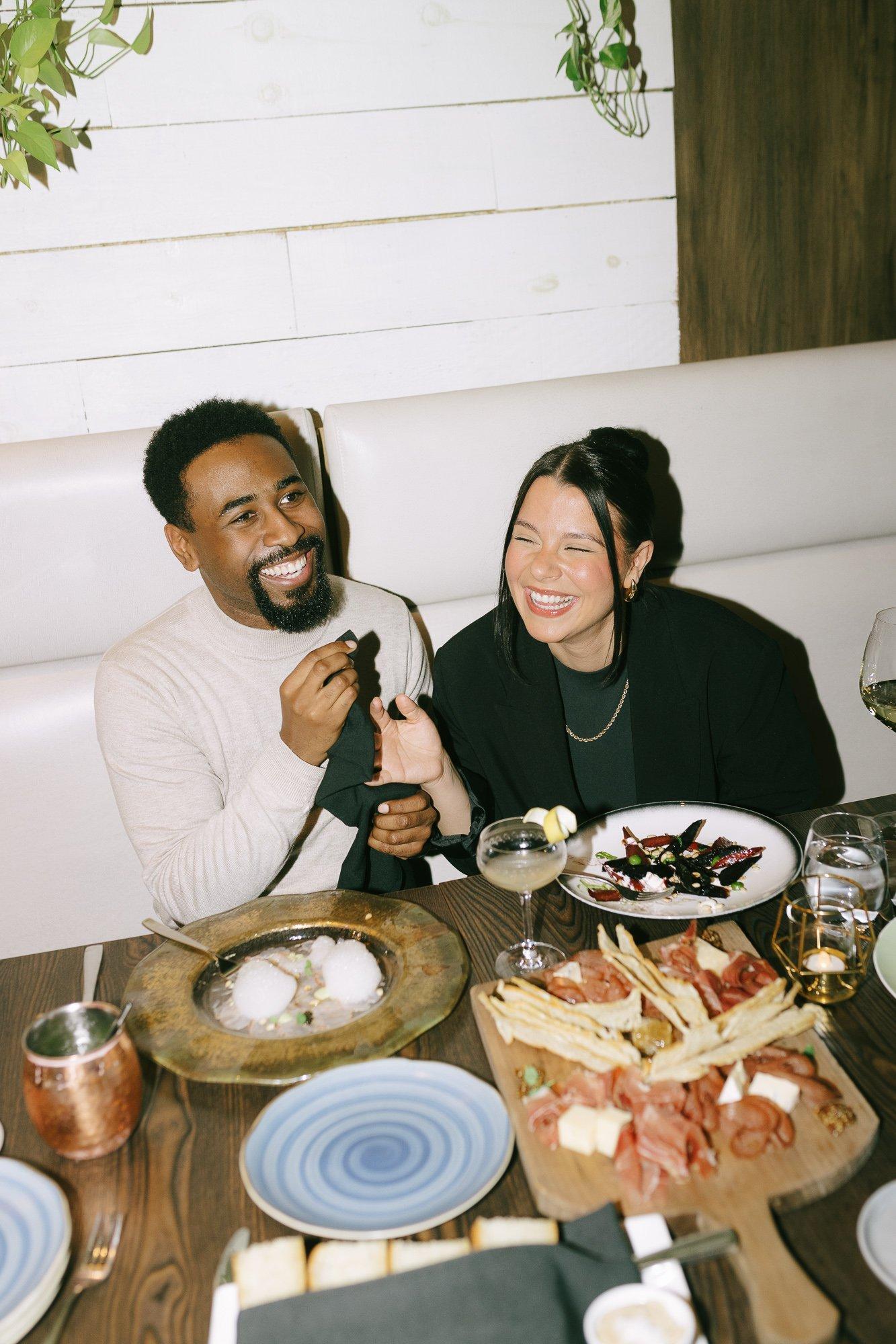 Friends enjoying a tasting together